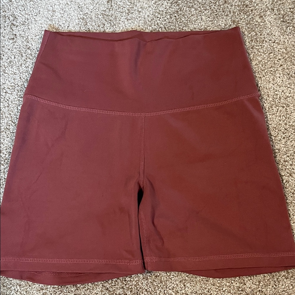 Yogalicious rose color bike shorts
